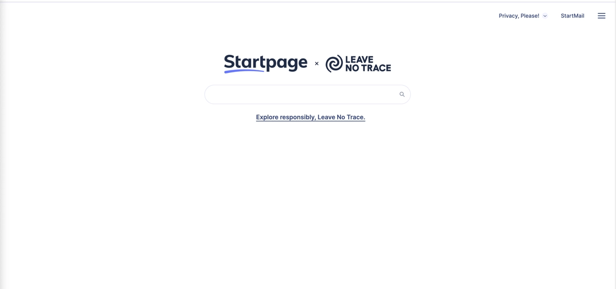 Startpage Homepage