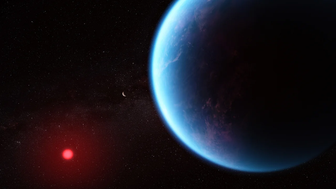 Nasa Illustration Showing Exoplanet K2-18b
