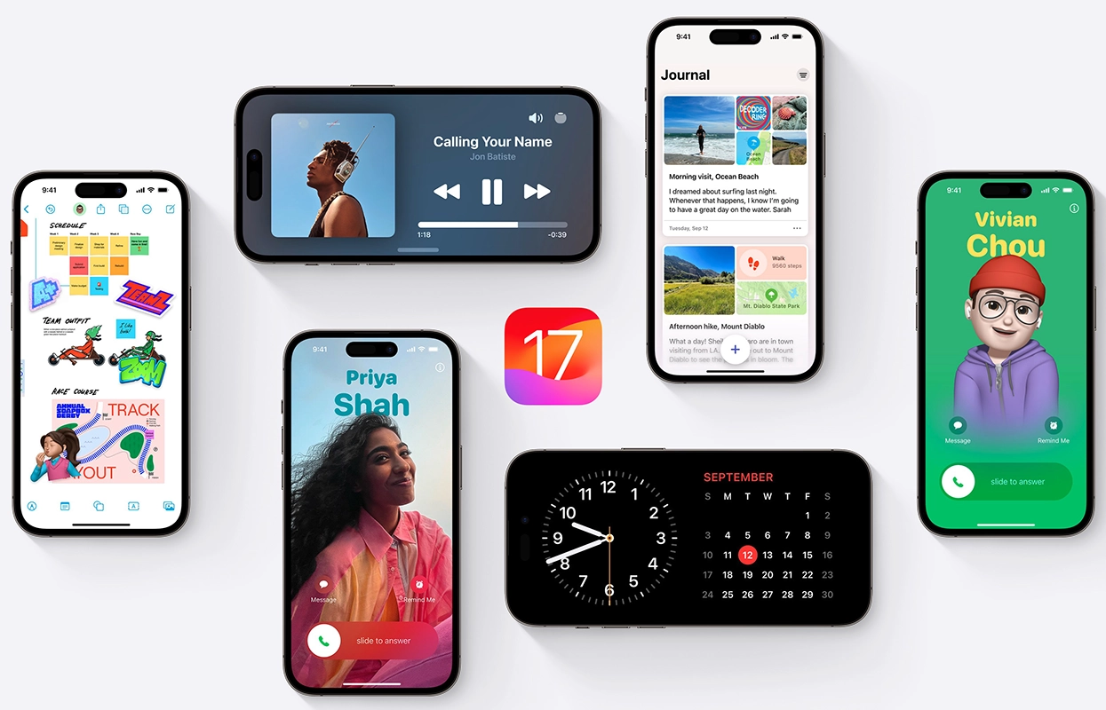 Apple iOS 17 - iPhone images and iOS 17 Features