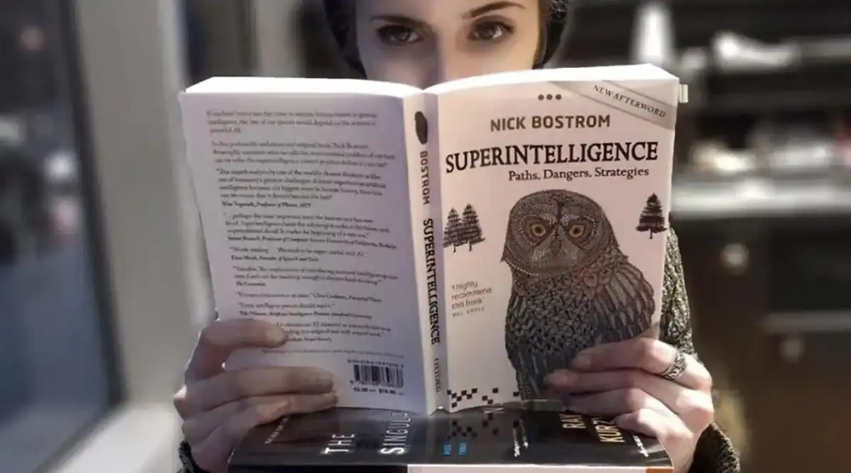 Girl Reading AI Book